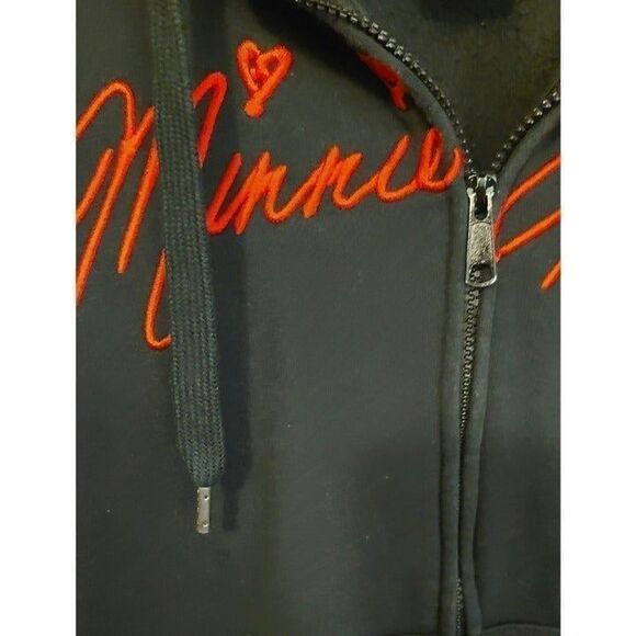 Disneyland Parks limited Edt. Hooded Sweatshirt collectors Minnie Mouse Ears MED - Picture 3 of 5